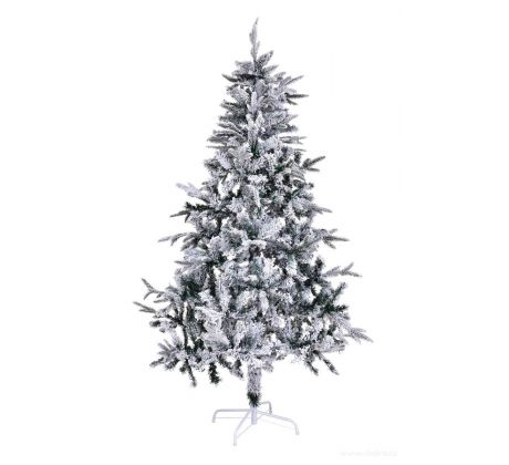 Umelý vianočný stromček Zasnežený smrek Majestic 210 cm s kovovým stojanom