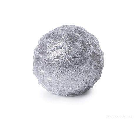Ľadová perla XL svetelná LED guľa 15 cm