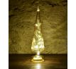 Aurelia LED svietiaci stromček zlatý 36 cm