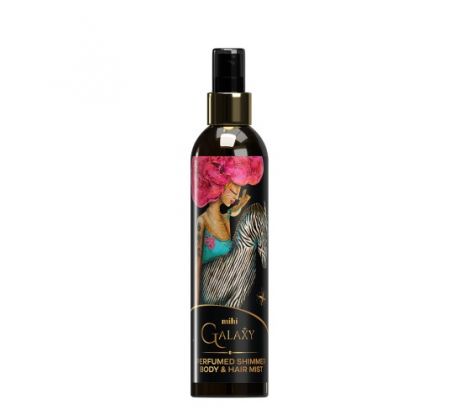 Mihi Galaxy Parfumovaná telová a vlasová hmla s trblietavým efektom 150 ml